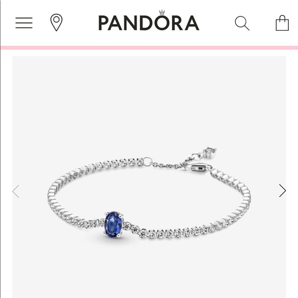 Sparkling Pavé Tennis Bracelet/ comes with pair of Pandora stud earring - Picture 6 of 6